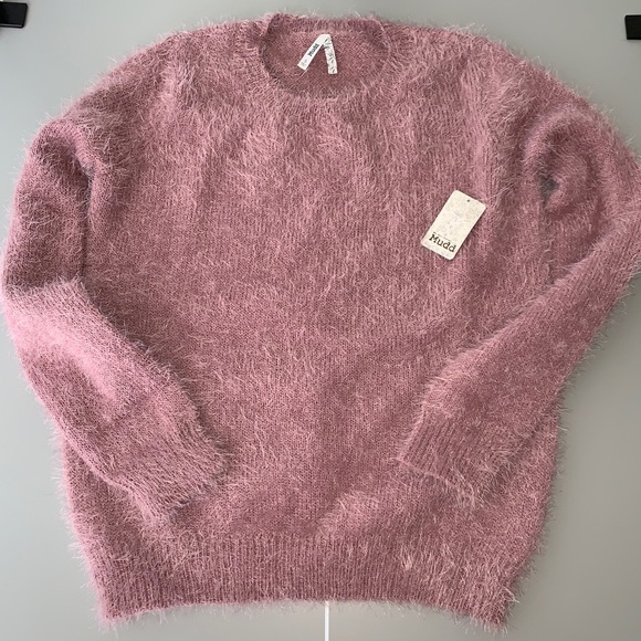 Mudd Eyelash crew sweater - NWT- Mystic Mauve - Picture 2 of 6